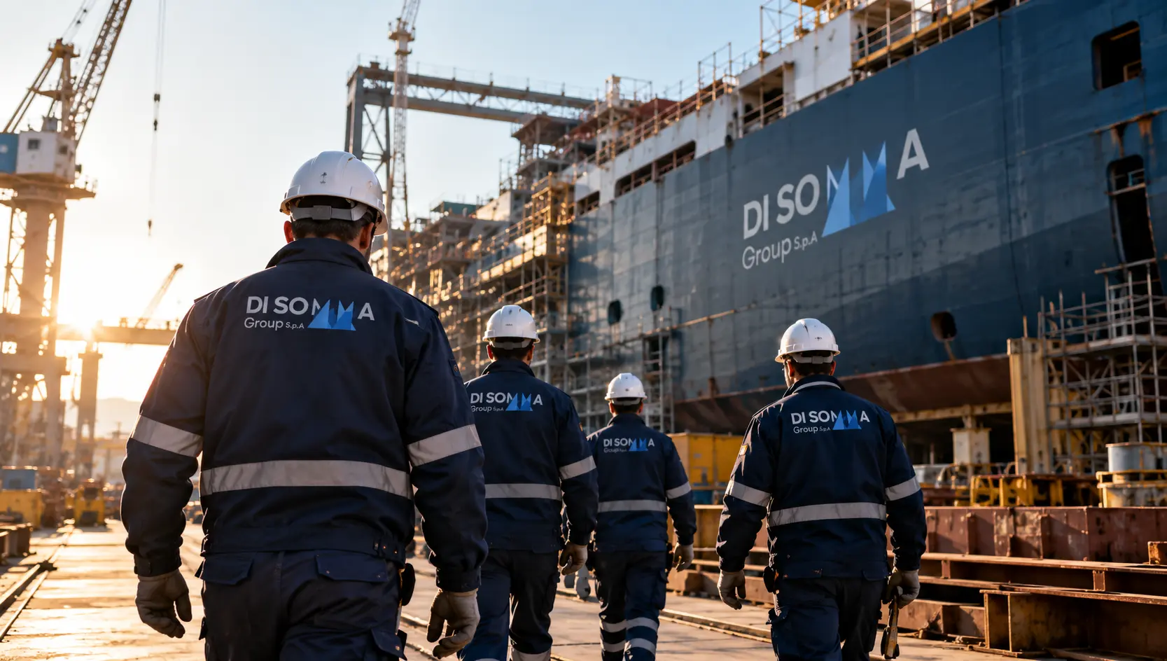 Personale Di Somma Group durante attività operative